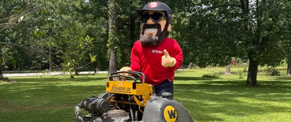 Team Photo Outdoors with Mitchum Lawn Hoodie Uniform